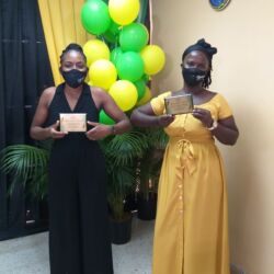 Chief Public Health Inspector Linnese Green-Baker
Public Health Inspector Avril Crawford\Recognized for selfless service in the fight against Covid-19